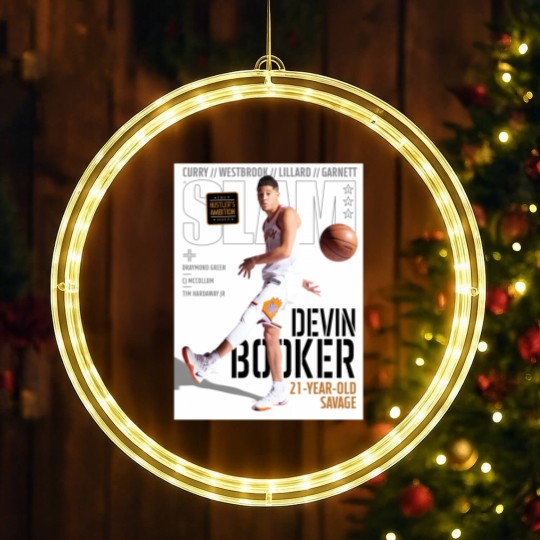 Discover Devin Booker SLAM Poster LED Christmas Window Lights, Devin Booker Magazine LED Christmas Window Lights