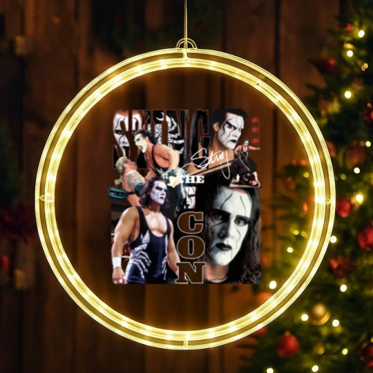 Discover Sting Wrestling LED Christmas Window Lights Freakin Wrestler Retro Vintage LED Christmas Window Lights