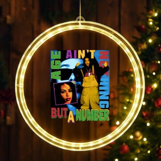 Discover Aaliyah LED Christmas Window Lights - Age Ain't Nothing But A Number vntg rap LED Christmas Window Lights 90s 2000's rnb