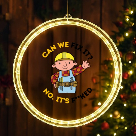 Discover Can We Fix It Funny Repair Man Bob The Builder LED Christmas Window Lights
