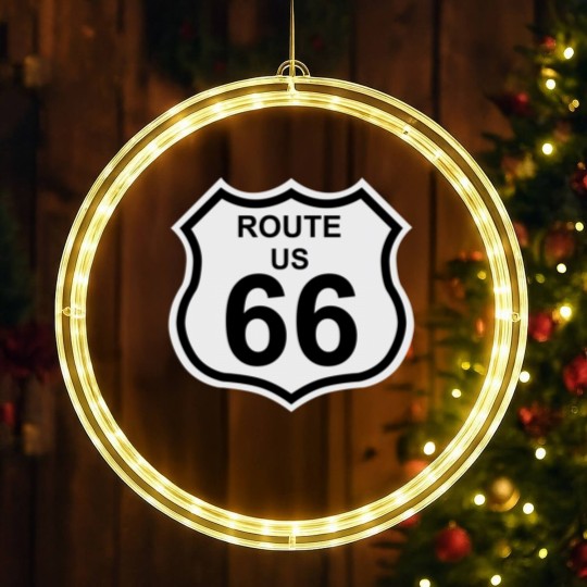 Discover route 66 LED Christmas Window Lights