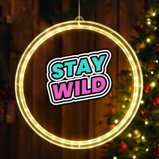 Discover Stay Wild Stay Wild LED Christmas Window Lights