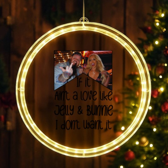 Discover Love Like Bunnie And Jellyroll LED Christmas Window Lights jelly roll LED Christmas Window Lights bunnie LED Christmas Window Lights