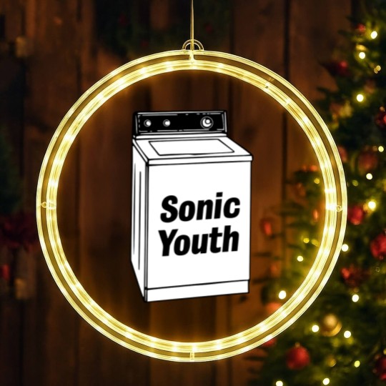 Discover Vintage Sonnic Youth Washing Machine Experimental LED Christmas Window Lights