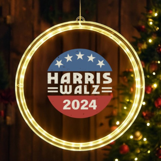 Discover Harris Walz LED Christmas Window Lights, Kamala Harris Tim Walz President VP 2024 LED Christmas Window Lights, Tim Walz