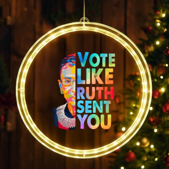 Discover Vote Like Ruth Sent You LED Christmas Window Lights, Empowering Women, Election 2024, Vote 2024