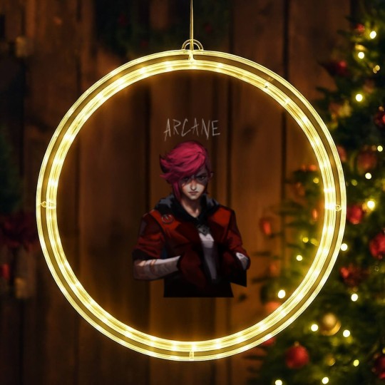 Discover League Of Legend Arcane Vi LED Christmas Window Lights