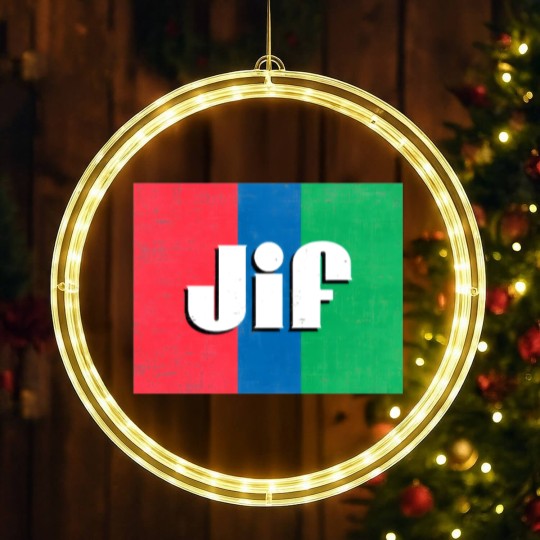 Discover Jif Peanut Butter LED Christmas Window Lights