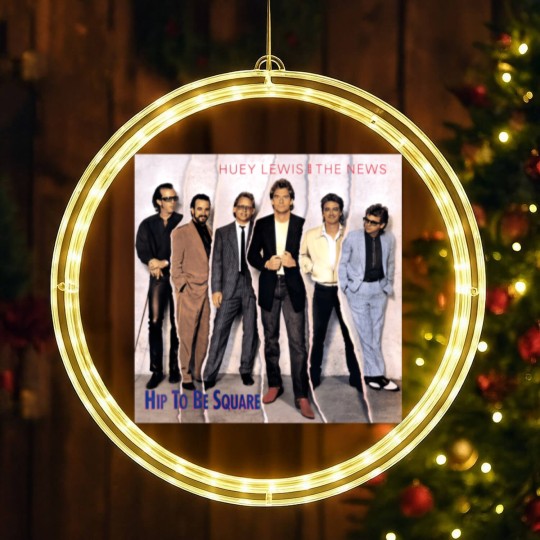 Discover Huey Lewis And The News Hip To Be Square LED Christmas Window Lights