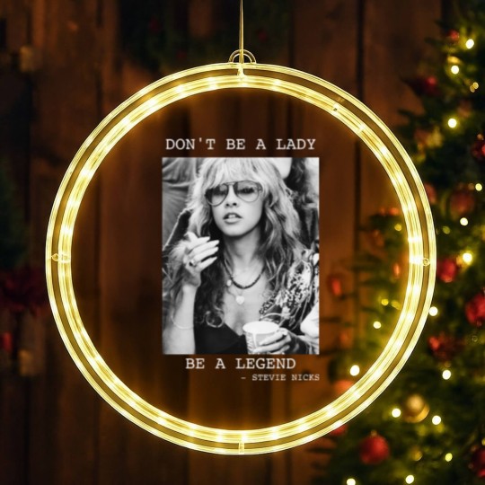 Discover Don't Be A Lady Be A Legend LED Christmas Window Lights, Vintage Stevie Nicks LED Christmas Window Lights