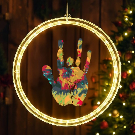 Discover Tie Dye Jerry Vintage - Jerry Garcia Hand - LED Christmas Window Lights