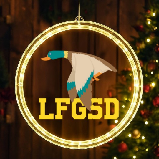 Discover 6 LFGSD-San Diego Baseball LED Christmas Window Lights