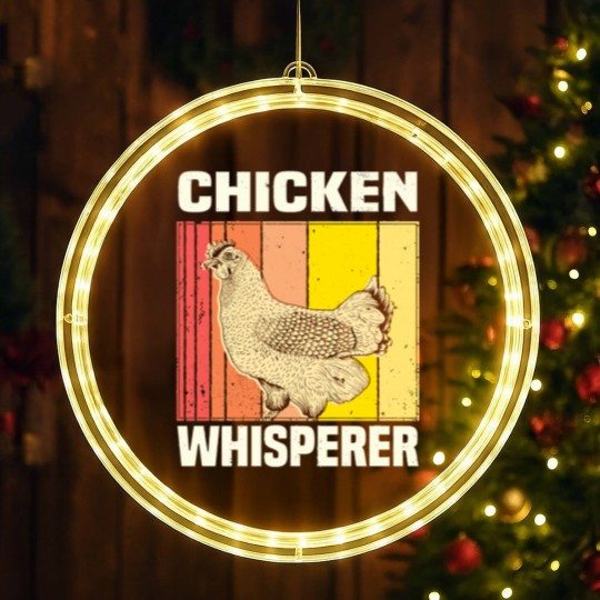 Discover Chicken Chicken Chicken Whisperer Chicken Farmer Gift LED Christmas Window Lights
