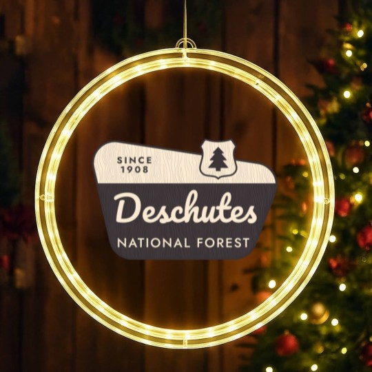 Discover deschutes national forest 1 LED Christmas Window Lights