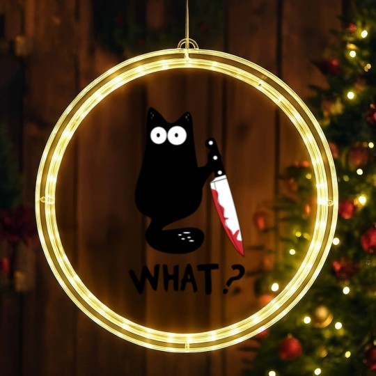 Discover Cat What LED Christmas Window Lights