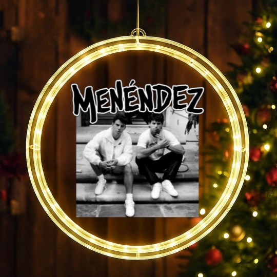 Discover MENENDEZ - out of step porch punk hardcore throwback true crime brothers LED Christmas Window Lights