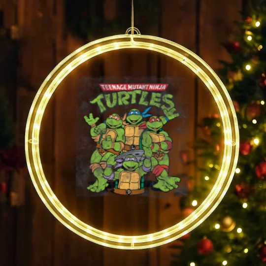 Discover Teenage Mutant Ninja Turtles Classic Retro Logo LED Christmas Window Lights