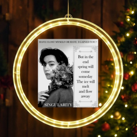 Discover Kim Taehyung LED Christmas Window Lights