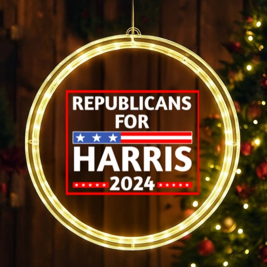 Discover Republicans-for-harris - Republicans For Harris - LED Christmas Window Lights