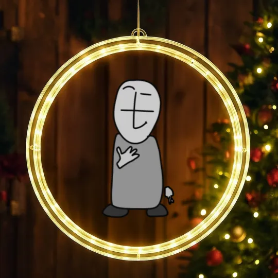 Discover Grunt Fingers Crossed Madness Combat LED Christmas Window Lights