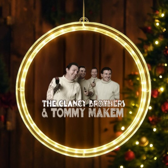 Discover The Clancy Brothers & Tommy Makem Retro Fan Art - Clancy Brothers Tommy Makemm - LED Christmas Window Lights