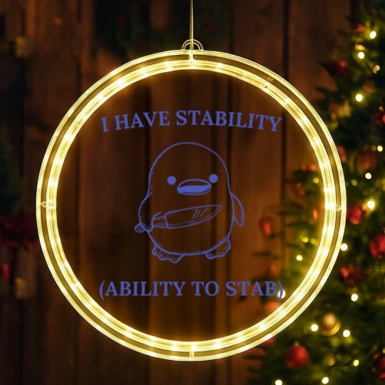 Discover I Have Stability Ability To Stab LED Christmas Window Lights, I Have Stability. Ability To Stab LED Christmas Window Lights