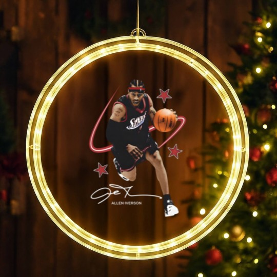 Discover ALLEN IVERSON LED Christmas Window Lights, Rare The Answer Rap LED Christmas Window Lights Vintage LED Christmas Window Lights