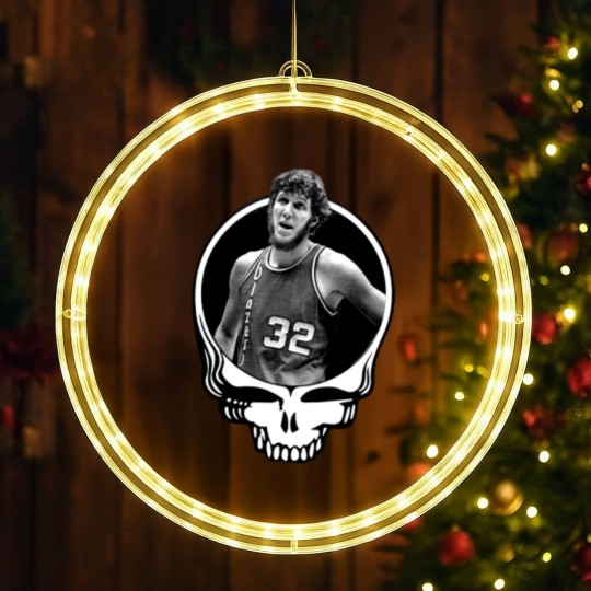 Discover Bill Walton LED Christmas Window Lights - Rip Grateful Big Bill Walton Dead LED Christmas Window Lights