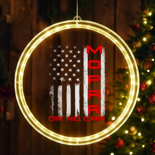 Discover Mopar or No Car Flag America Motor Car Sports Racing Gift LED Christmas Window Lights