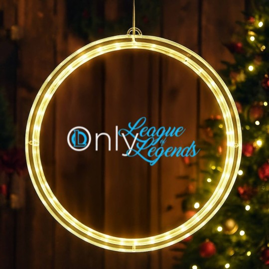 Discover Only League Of Legends OF Funny League Of Legends LED Christmas Window Lights meme Unisex League of Legends