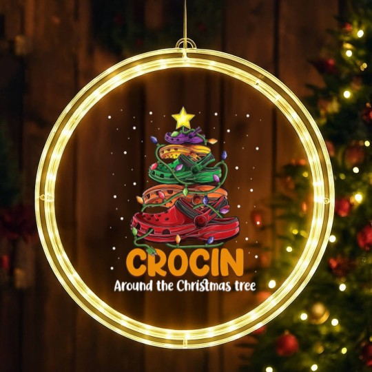 Discover Crocin around the christmas tree Classic LED Christmas Window Lights
