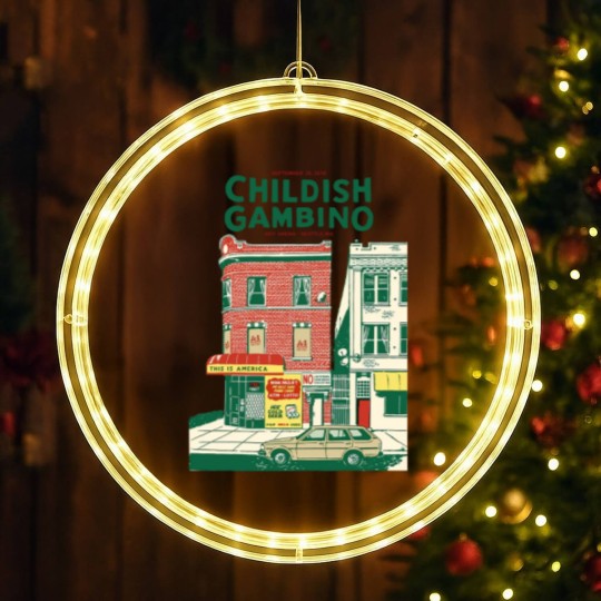 Discover Childish Gambino This is America Hip-Hop Funk Unisex LED Christmas Window Lights