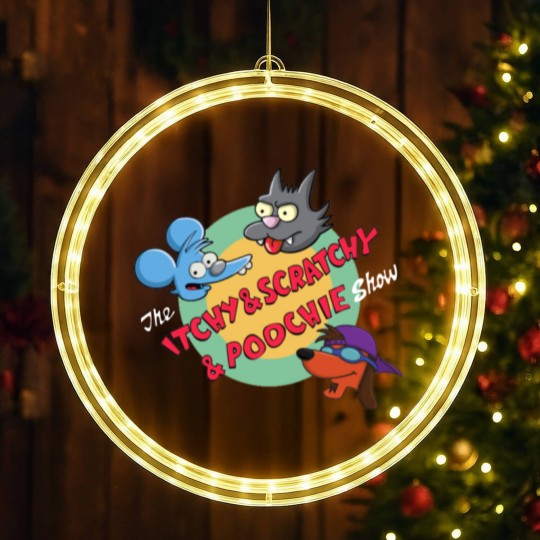 Discover The Itchy Scratchy Poochie Show LED Christmas Window Lights