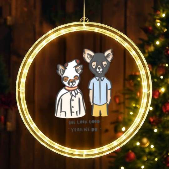 Discover Fantastics Mr. Fox - Ash and Kristofferson LED Christmas Window Lights