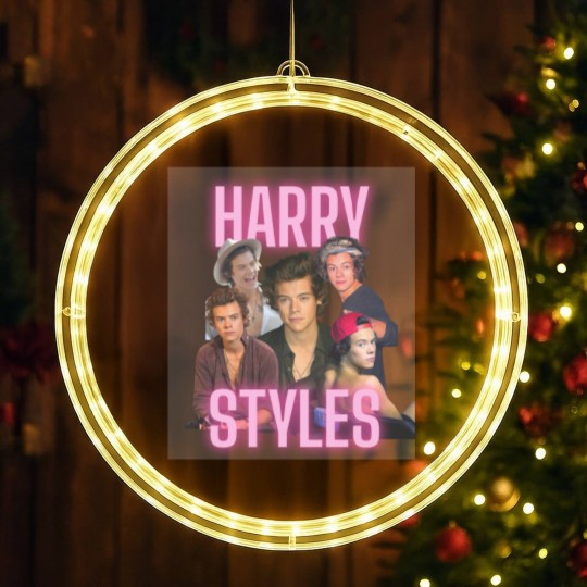 Discover Harry LED Christmas Window Lights - Retro Harry Fan Merch, Iconic 1D Era