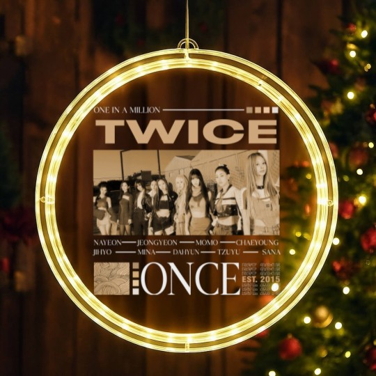 Discover Vintage Twice LED Christmas Window Lights, Twice Unisex Kpop LED Christmas Window Lights
