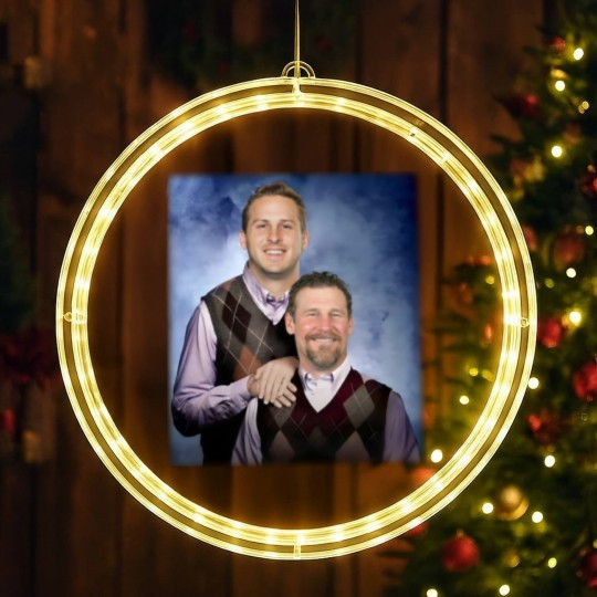 Discover Dan Campbell Jared Goff Step Brothers Detroit Football LED Christmas Window Lights