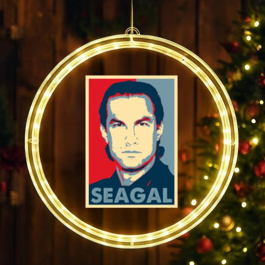 Discover Steven Seagal LED Christmas Window Lights