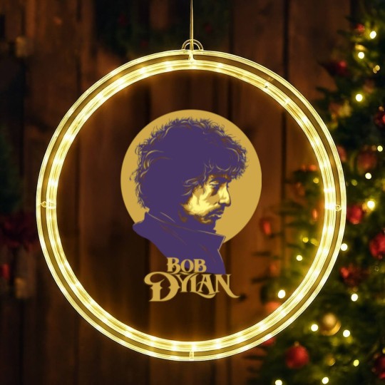 Discover Bob Dylan Retro LED Christmas Window Lights, Bob Dylan LED Christmas Window Lights, Vintage Bob Dylan