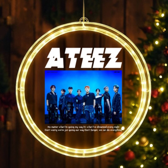 Discover ATEEZ Kpop Ateez The Fellowship Tour 2022 Kpop LED Christmas Window Lights