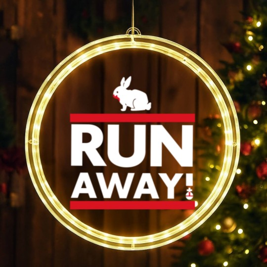 Discover Run Away! LED Christmas Window Lights, Monty Python, Spamalot LED Christmas Window Lights