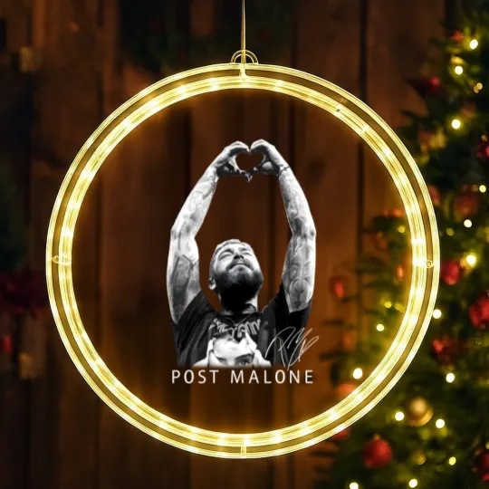 Discover Post Malone Hand Hearts LED Christmas Window Lights