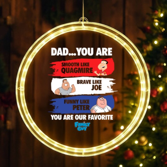 Discover Family Guy LED Christmas Window Lights, Smooth Like Quagmire LED Christmas Window Lights, Brave Like Joe LED Christmas Window Lights