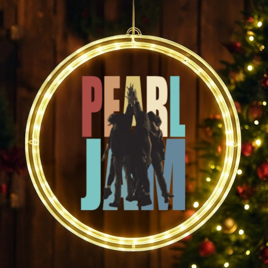 Discover PEL JAM Ten Inspired LED Christmas Window Lights, Rock Band LED Christmas Window Lights, PEL JAM Tour 2022 LED Christmas Window Lights