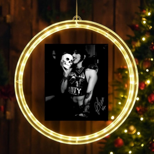 Discover Rhea Ripley Skull LED Christmas Window Lights Size S-5XL LED Christmas Window Lights