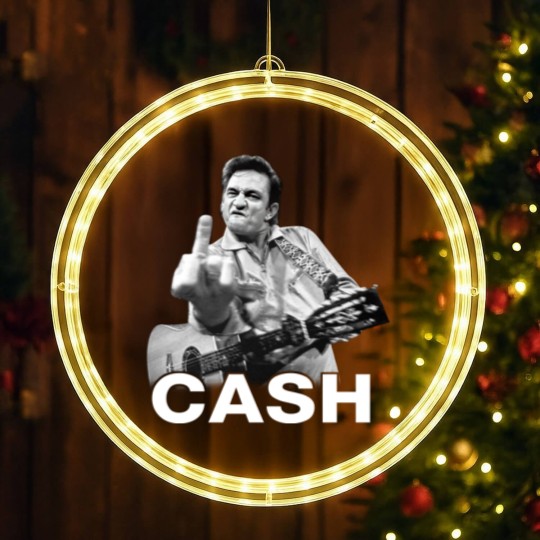 Discover Johnny Cash Unisex LED Christmas Window Lights: Finger