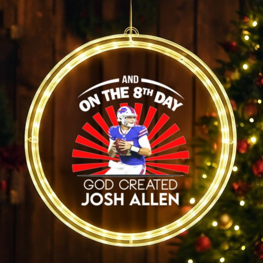 Discover Funny Josh Allen LED Christmas Window Lights