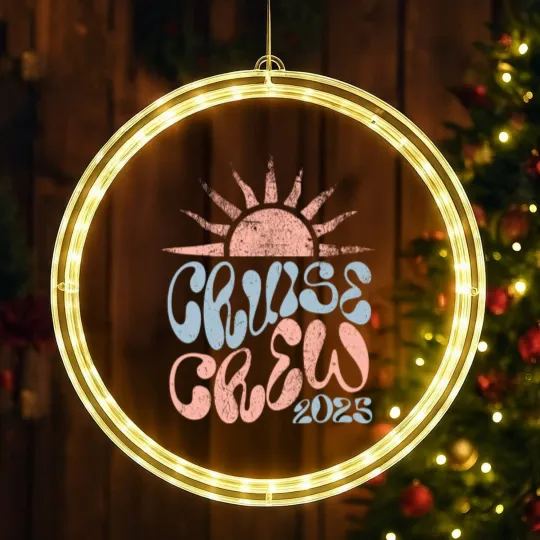 Discover Cruise Crew LED Christmas Window Lights 2025 Cruise LED Christmas Window Lights Cruise LED Christmas Window Lights Family Cruising LED Christmas Window Lights Cruise Squad LED Christmas Window Lights Matching Cruise LED Christmas Window Lights