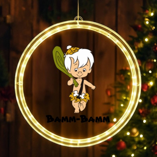 Discover The Flintstones | Bamm-Bamm Rubble LED Christmas Window Lights