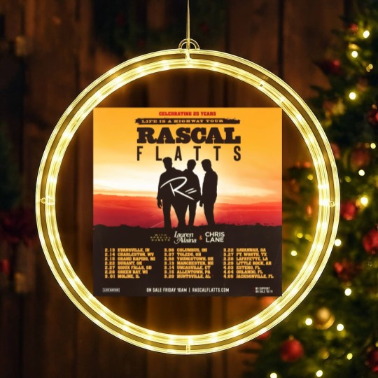Discover Rascal Flatts Anniversary Life is a Highway LED Christmas Window Lights